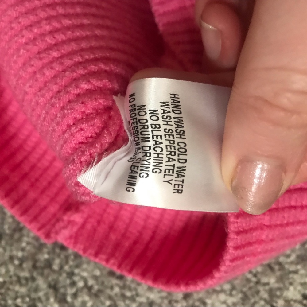 Pink Knit Sweater with Pocket - Picture 3 of 5